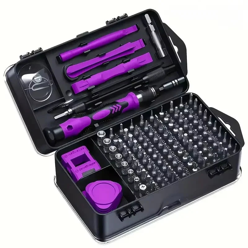115-in-1 Precision Screwdriver Set | Magnetic Torx Hex Kit Precision Screwdriver Set QXL purple 6