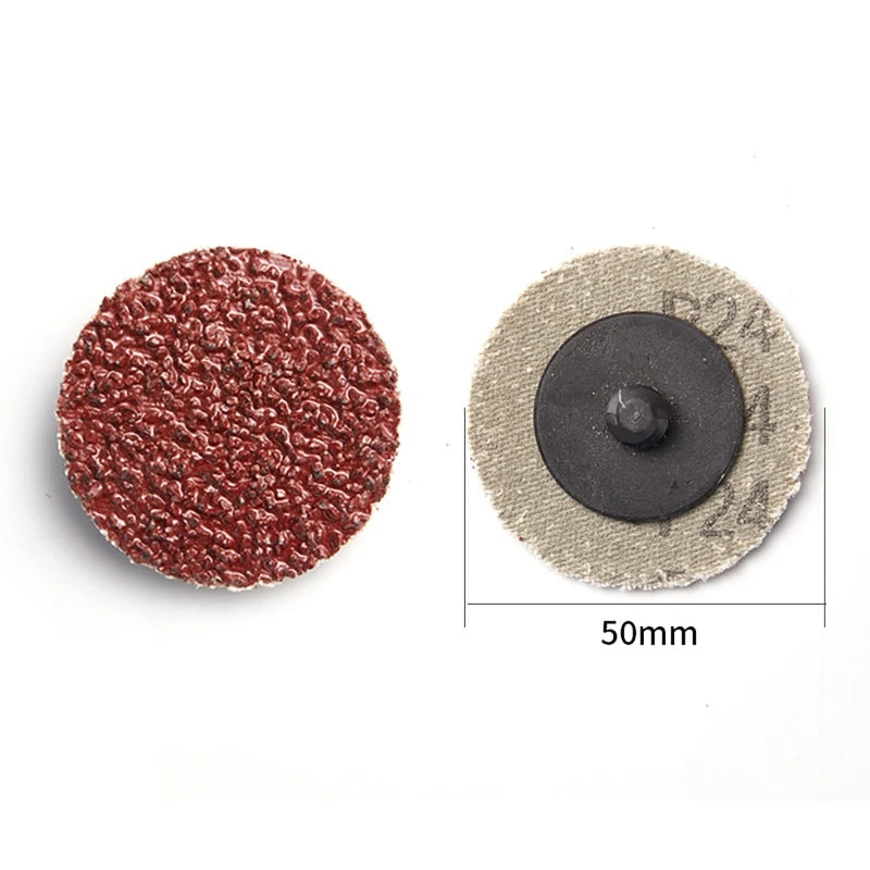50-Pc 2" Quick Change Sanding Discs | 10 Grits P24–P320 Abrasive Sanding Discs QXL
