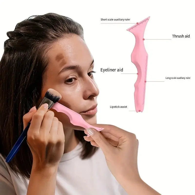 3-Piece Silicone Eyeliner Stencil & Eyebrow Shaping Tool Set Eyeliner Stencil Set QXL