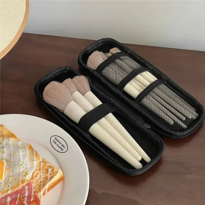 Waterproof Makeup Brush Bag | Double Zipper Travel Case Makeup Brush Bag QXL