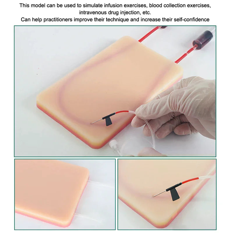 U-Shaped IV Injection Practice Pad | Vein Training Simulator IV Training Simulator QXL