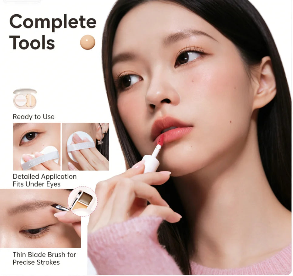 Judydoll All-in-One Face Palette | Cushion, Blush & Concealer Multi-Use Face Palette QXL