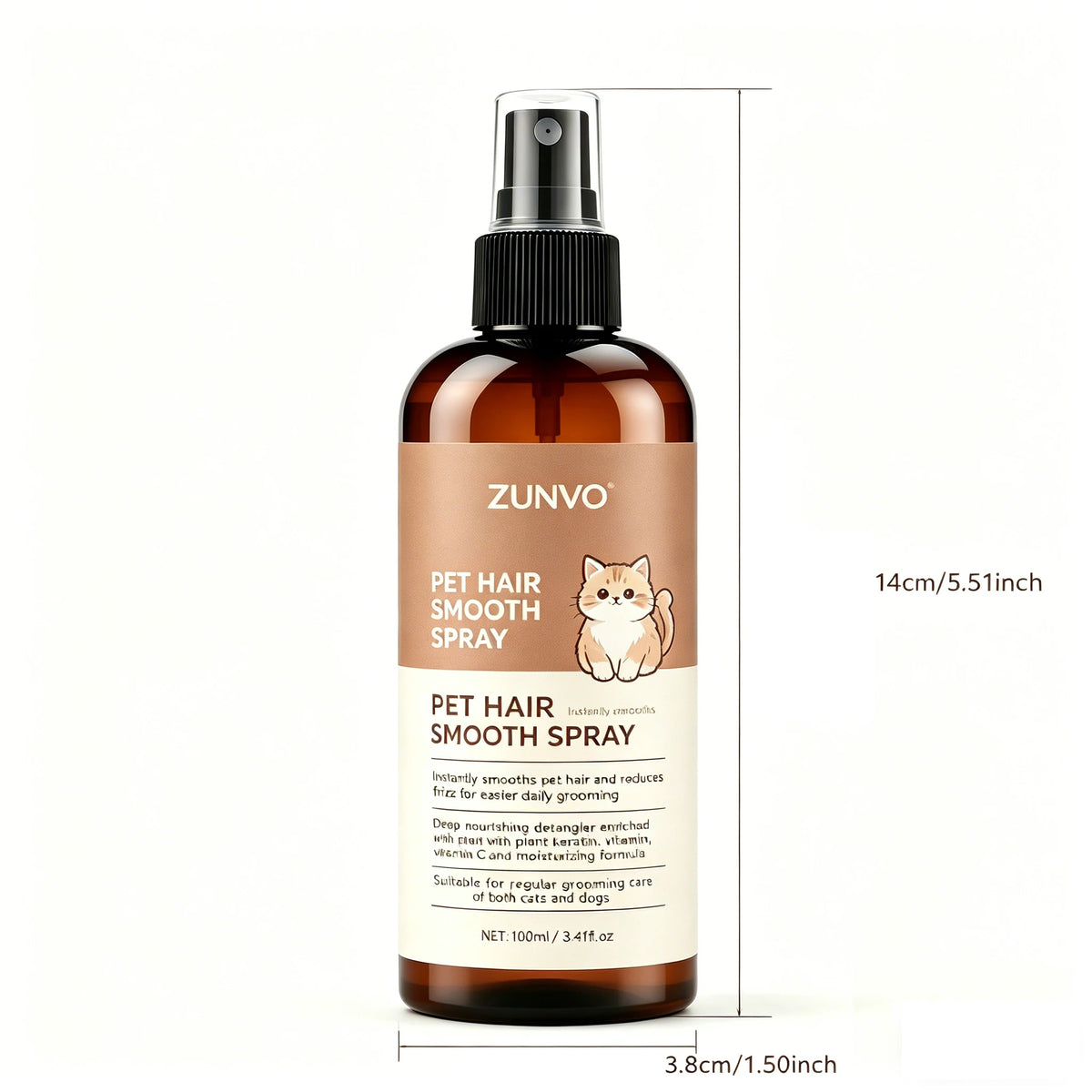 No-Rinse Dry Shampoo for Dogs & Cats | Water-Free Formula Pet Dry Shampoo QXL