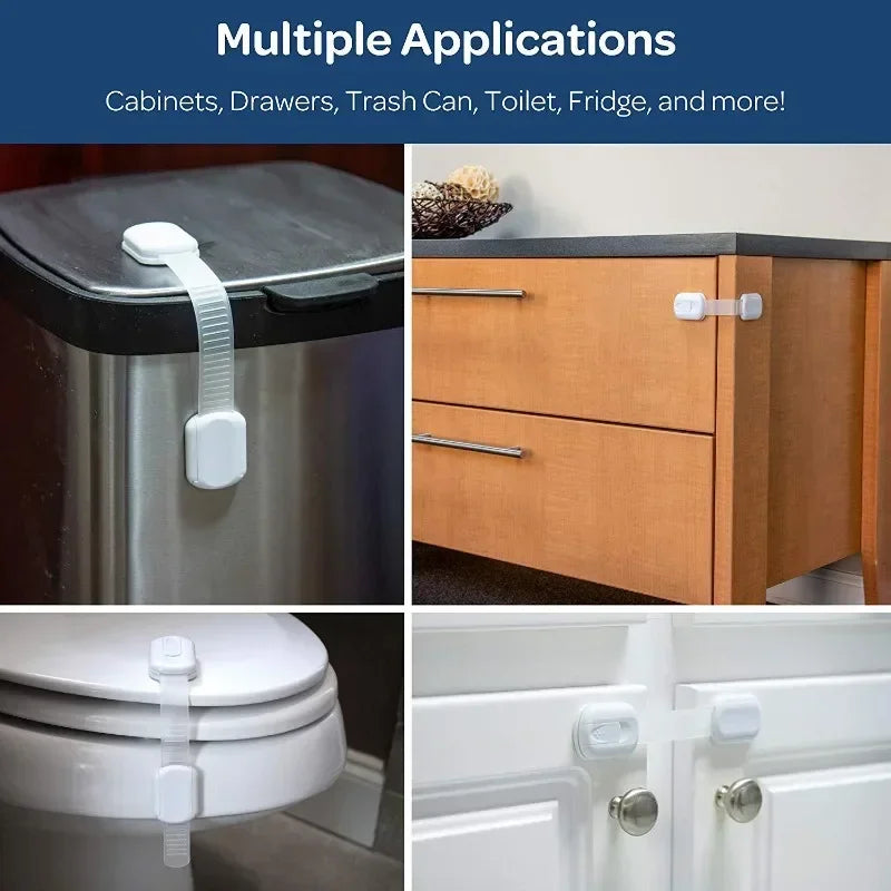 Adhesive Baby Safety Cabinet & Drawer Locks | Child Latches Baby Safety Locks QXL