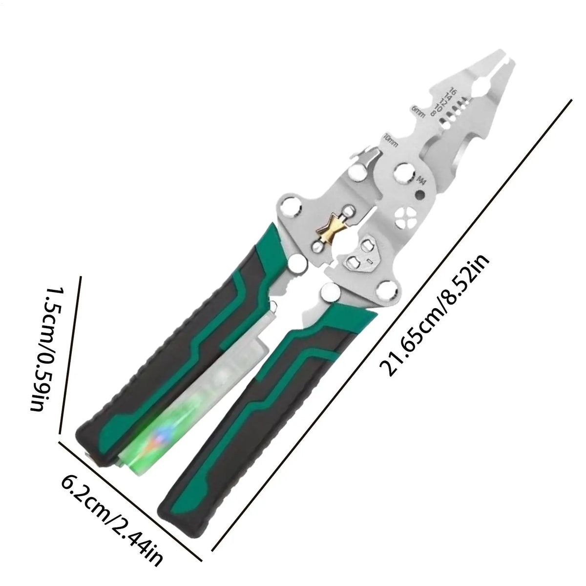 8-in-1 Wire Stripper & Voltage Tester | AC DC Detector Tool Wire Stripper Tool QXL