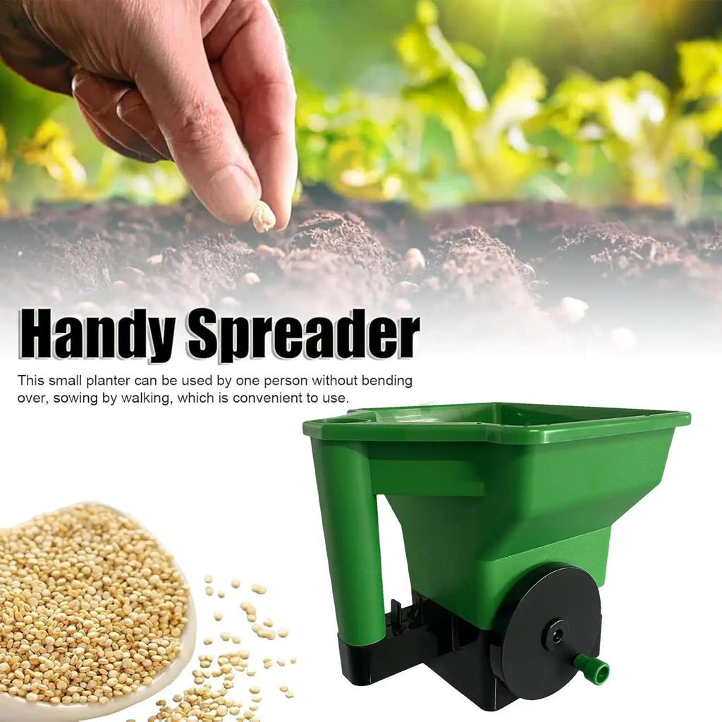 Handheld Manual Lawn Spreader for Fertilizer, Seed & Salt Handheld Lawn Spreader QXL