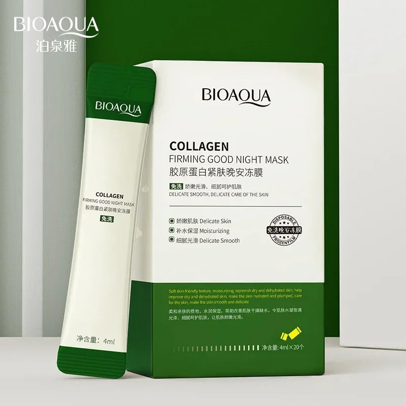 BIOAQUA Collagen Sleeping Face Mask – Hydrating & Firming Sleeping Face Mask QXL