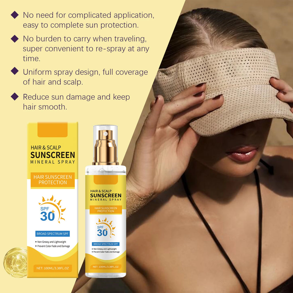 100ml Scalp Spray | UV Defense, Color Lock & Nourishing Scalp Care Spray QXL