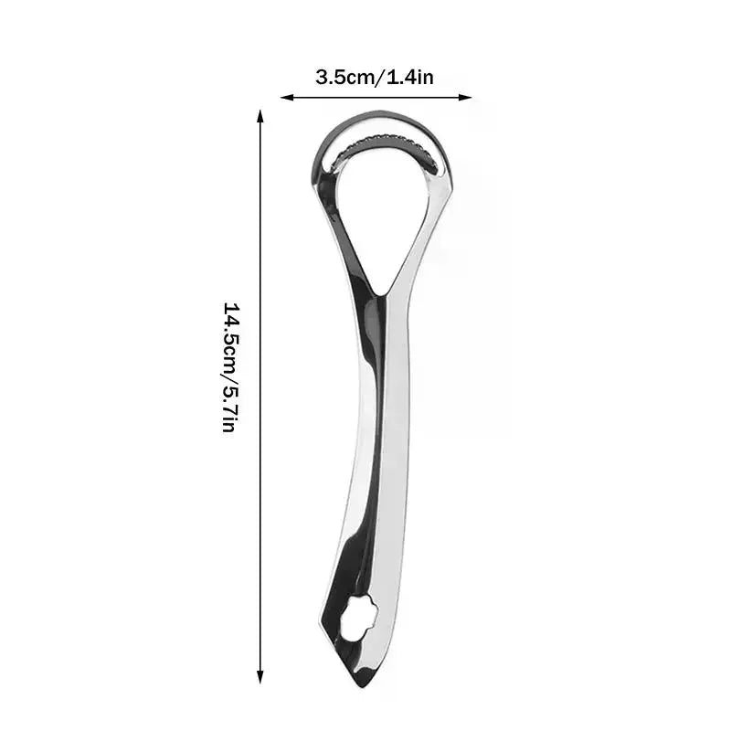 Stainless Steel Tongue Scraper | Double-Sided Fresh Breath Tool Tongue Scraper QXL