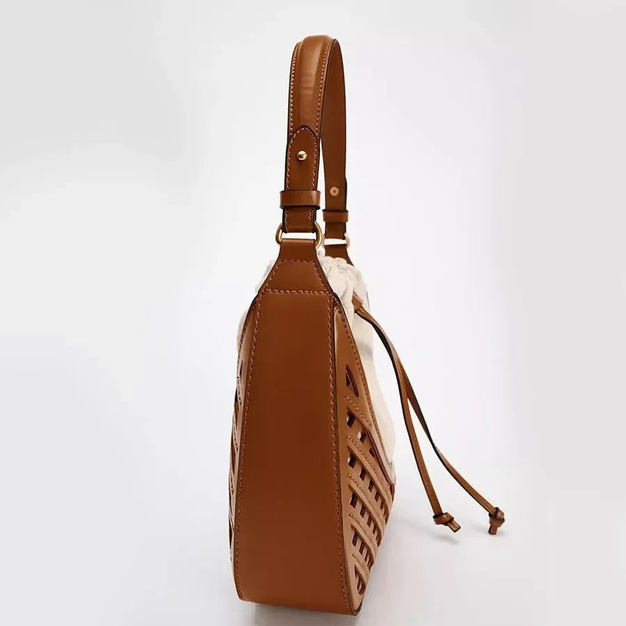 Elegant Classic Leather Women's Handbag | Luxury Fashion Tote Women's Handbag QXL