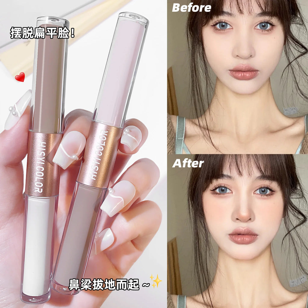 HISYI Dual-Head Cream Highlighter | Waterproof & Long-Lasting Cream Highlighter QXL