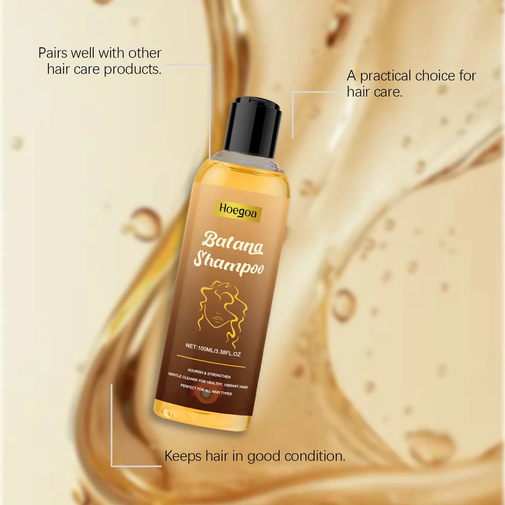 HOEGOA Batana Oil Shampoo | Deep Cleanse & Volumize 100ml Nourishing Shampoo QXL
