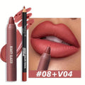 Matte Lip Liner & Gloss Set – Waterproof, Nude, Long-Lasting Lip Liner & Gloss Set QXL 08 V04