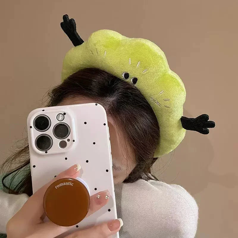 Cute Cloud Plush Headband | Makeup & Face Washing Plush Hair Headband QXL