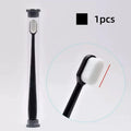 Ultra-Fine Nano Bristle Toothbrush | Deep Clean Travel Toothbrush Soft Bristle Toothbrush QXL black-1pcs