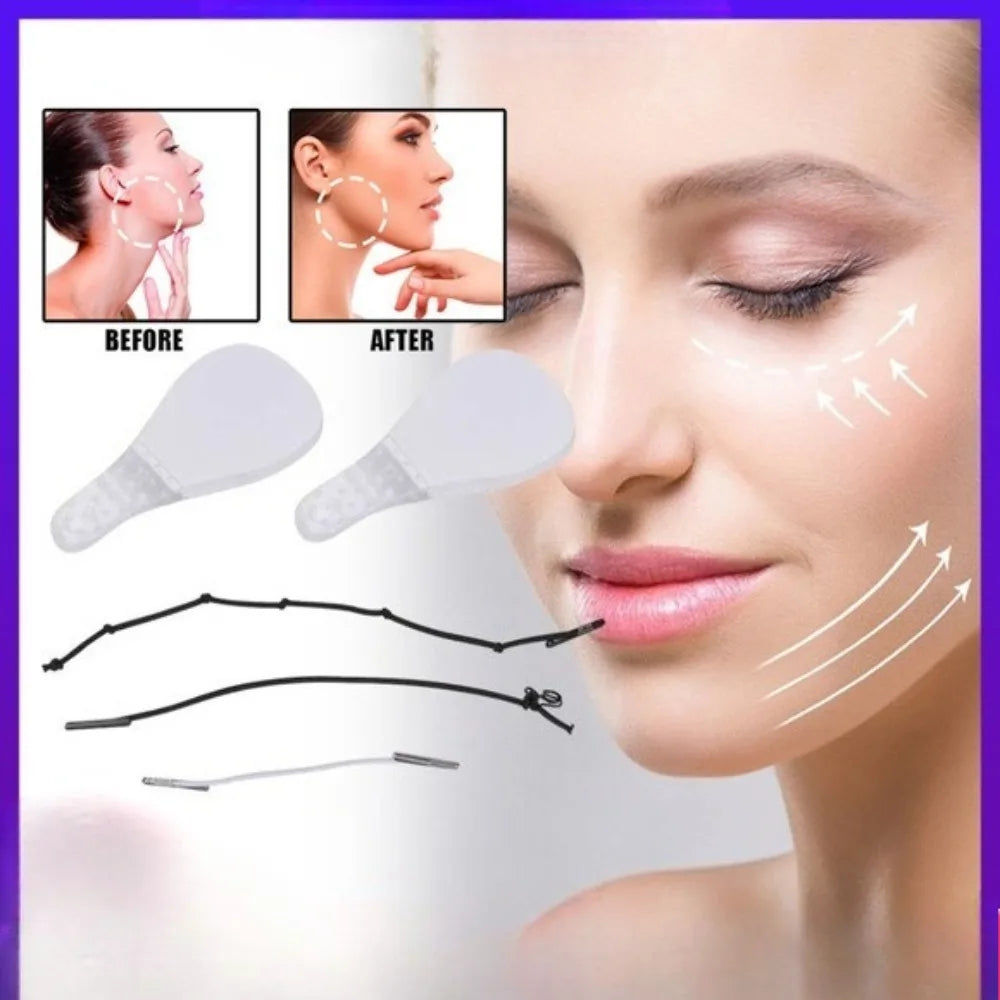 Invisible Face Lift Tape – Neck, Eye & Jawline Lifting Stickers Face Lift Tape QXL 40Pcs patch set