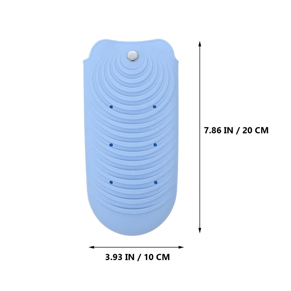 Silicone Heat-Resistant Pouch for Flat Iron & Curling Iron Hair Tool Storage Pouch QXL Blue
