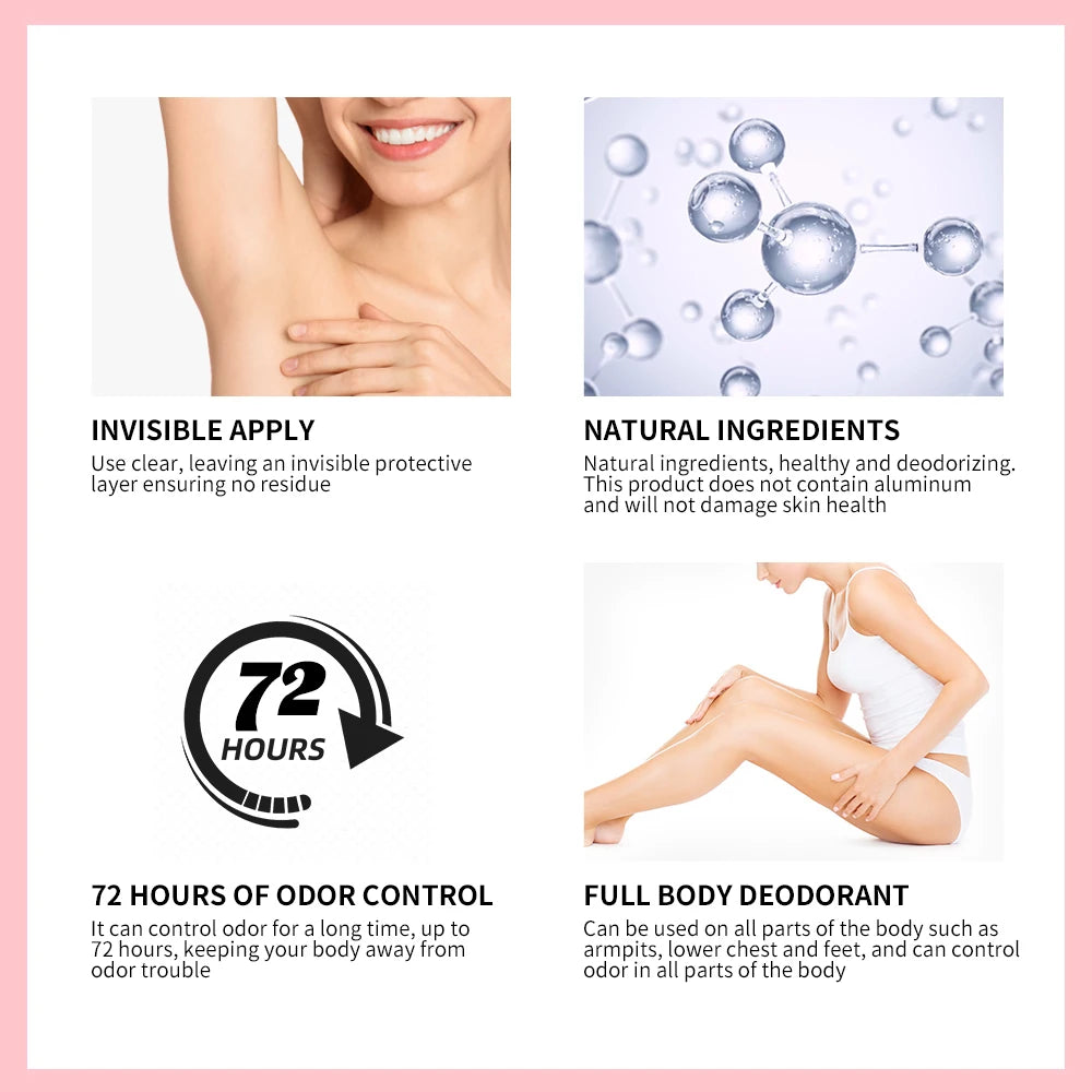 72-Hour Full Body Deodorant Stick | Aluminum-Free Unisex Body Deodorant Stick QXL