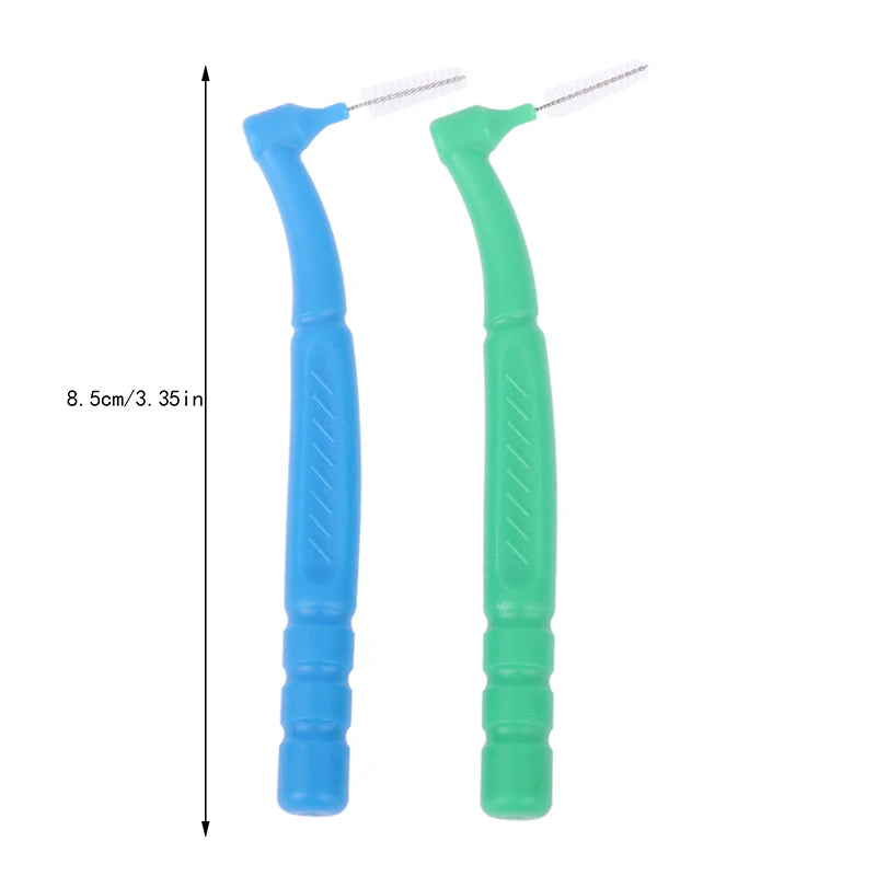 10-Pack L-Shape Interdental Brushes | Orthodontic Toothpicks Interdental Brush QXL