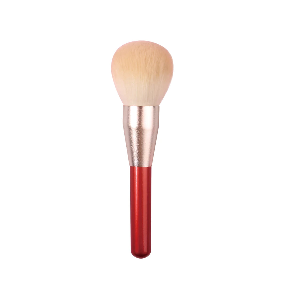 KOSSHOW Large Blush Brush – Soft Fluffy Nylon & Wood Handle Blush Makeup Brush QXL Red