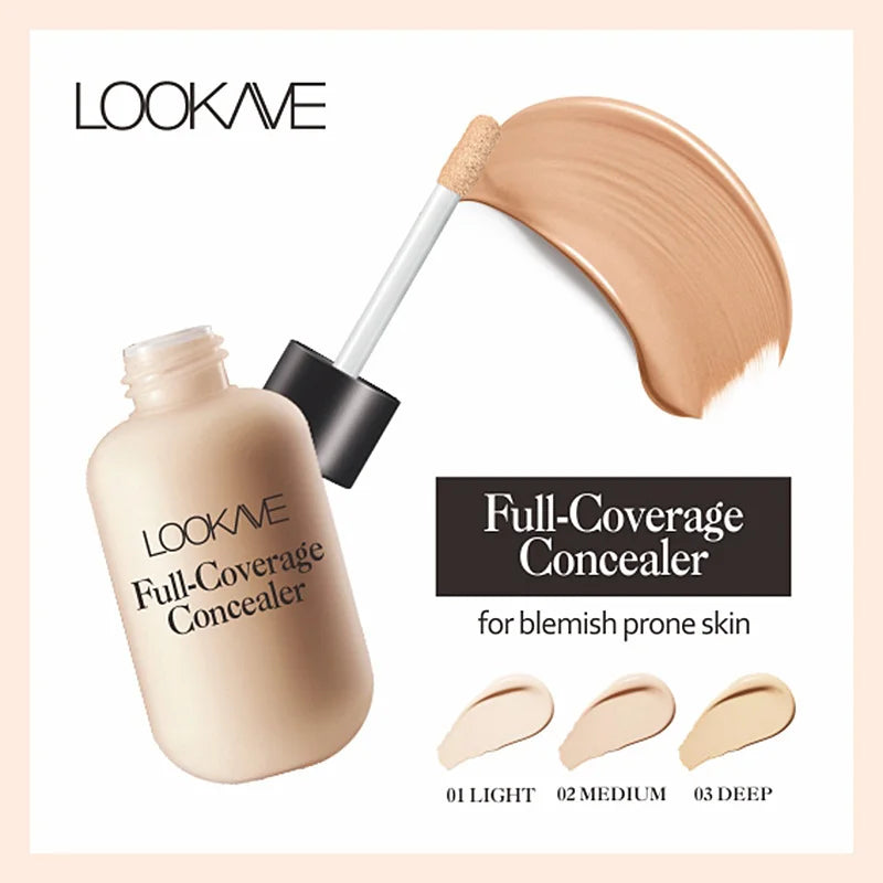 VERONNI Liquid Concealer – Full Coverage Matte Finish 12g Liquid Concealer QXL