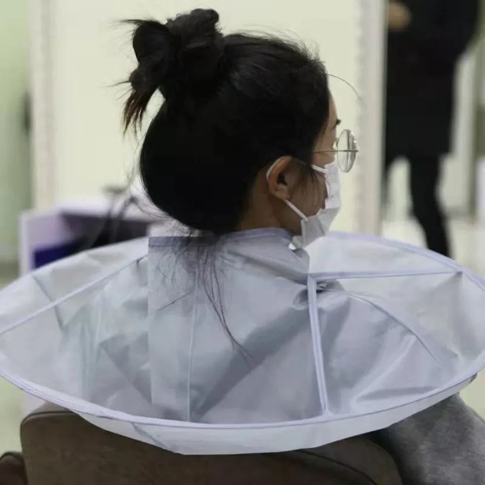 Breathable Foldable Adult Haircut Cape | Hair Dye Cloak Haircut Cape QXL