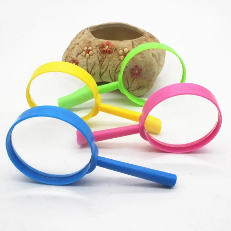 Mini Colorful Handheld Magnifying Glass for Kids & Seniors Handheld Magnifier QXL