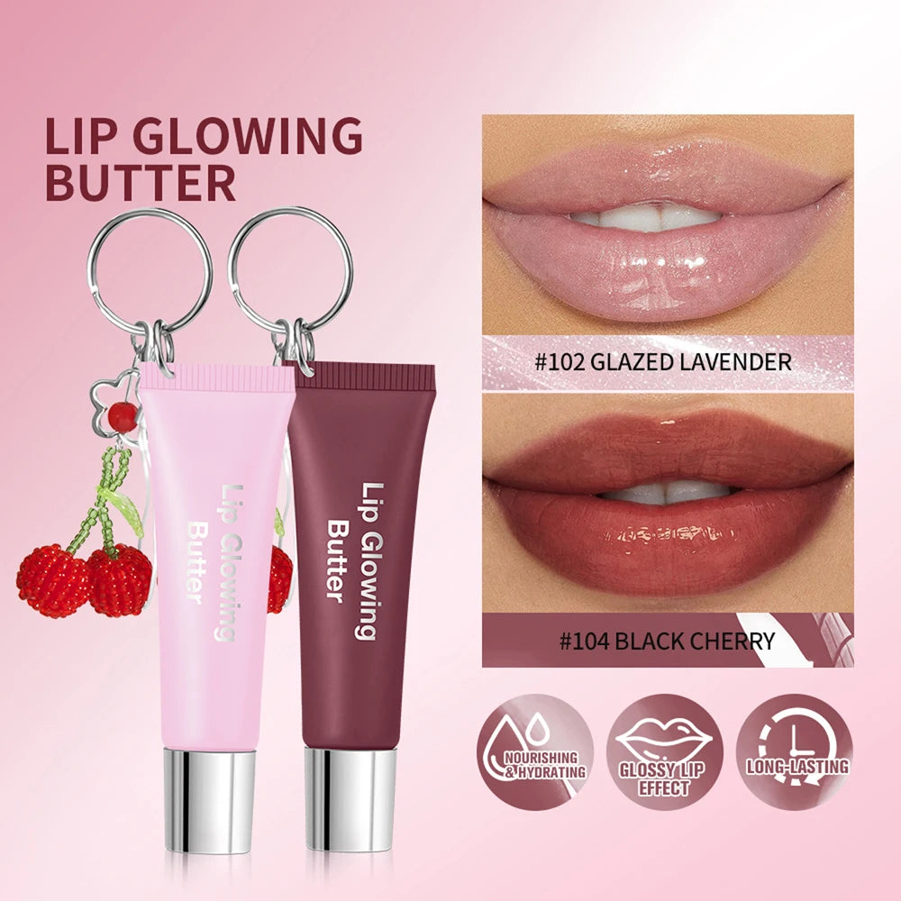 Lakerain Lip Glowing Butter Gloss with Keychain | 5 Shades Lip Gloss QXL