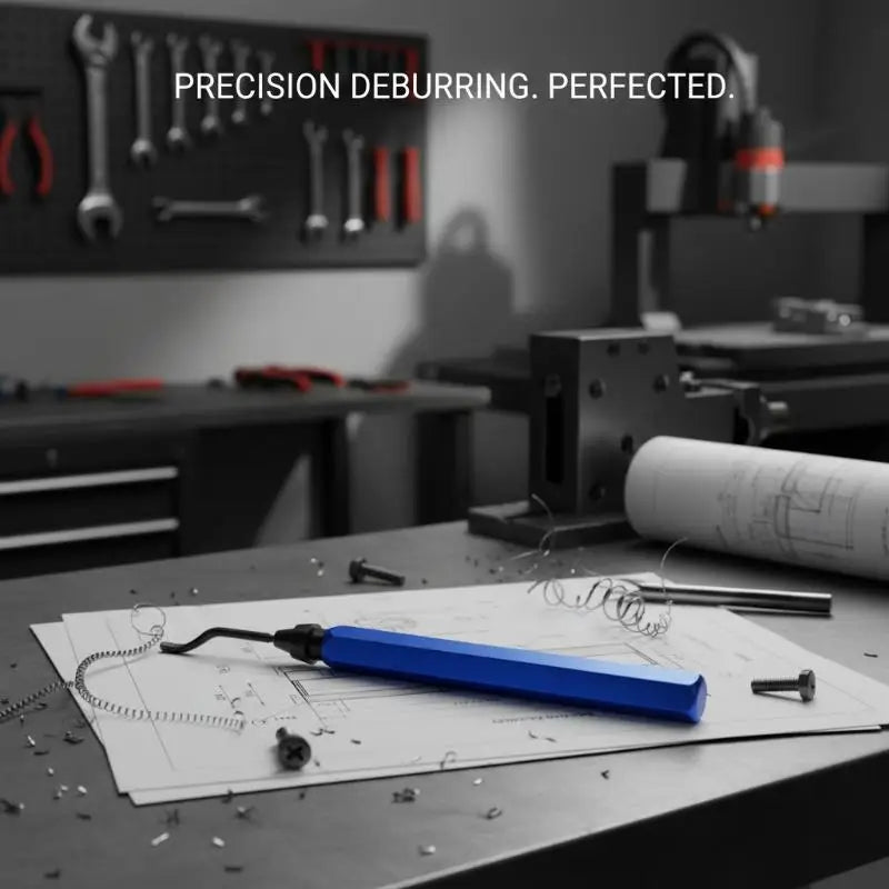 RB1000 Deburring Tool Kit | Handle + 10 Rotary HSS Blades Deburring Tool Kit QXL