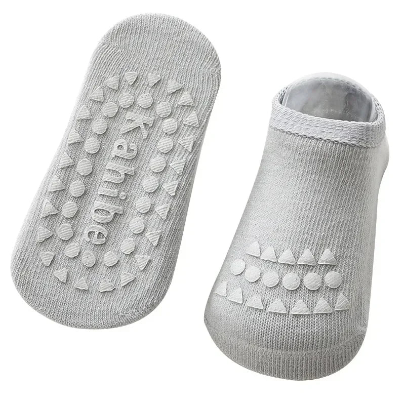 Baby Knee Pads & Anti-Slip Socks Set | Cotton Crawling Protector Baby Knee Pad Socks QXL