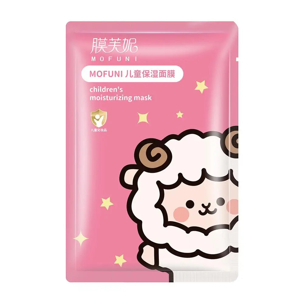 Kids Cartoon Moisturising Face Mask | Gentle Deep Hydration Kids Sheet Mask QXL sheep