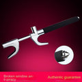 Universal Retractable Steering Wheel Lock | Double Hook Anti-Theft Steering Wheel Lock QXL black
