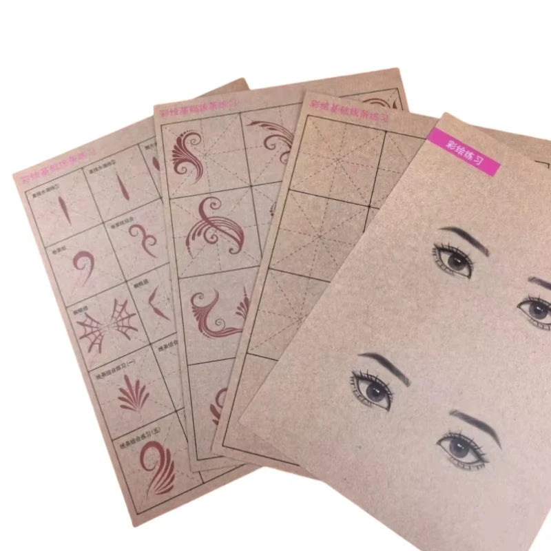 Face Painting Practice Templates | Washable Reusable 8-Sheet Set Face Painting Templates QXL