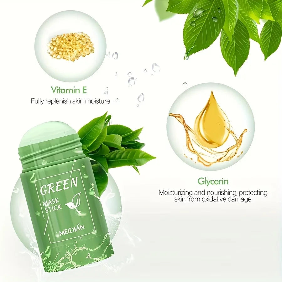 Green Tea Cleansing Mud Mask – Pore Care & Moisture 40g Cleansing Face Mask QXL