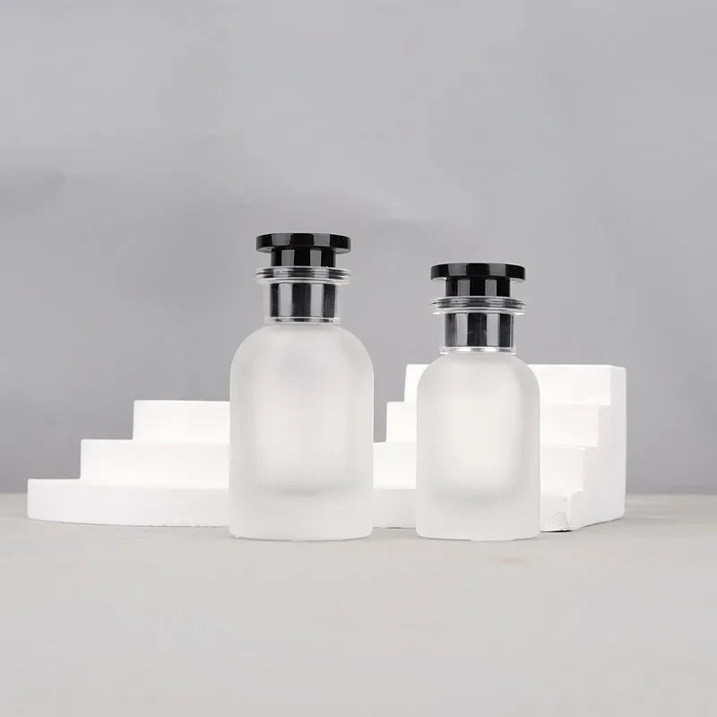 Frosted Glass Perfume Atomizer Bottle 30ml & 50ml Travel Spray Perfume Atomizer Bottle QXL 30ml
