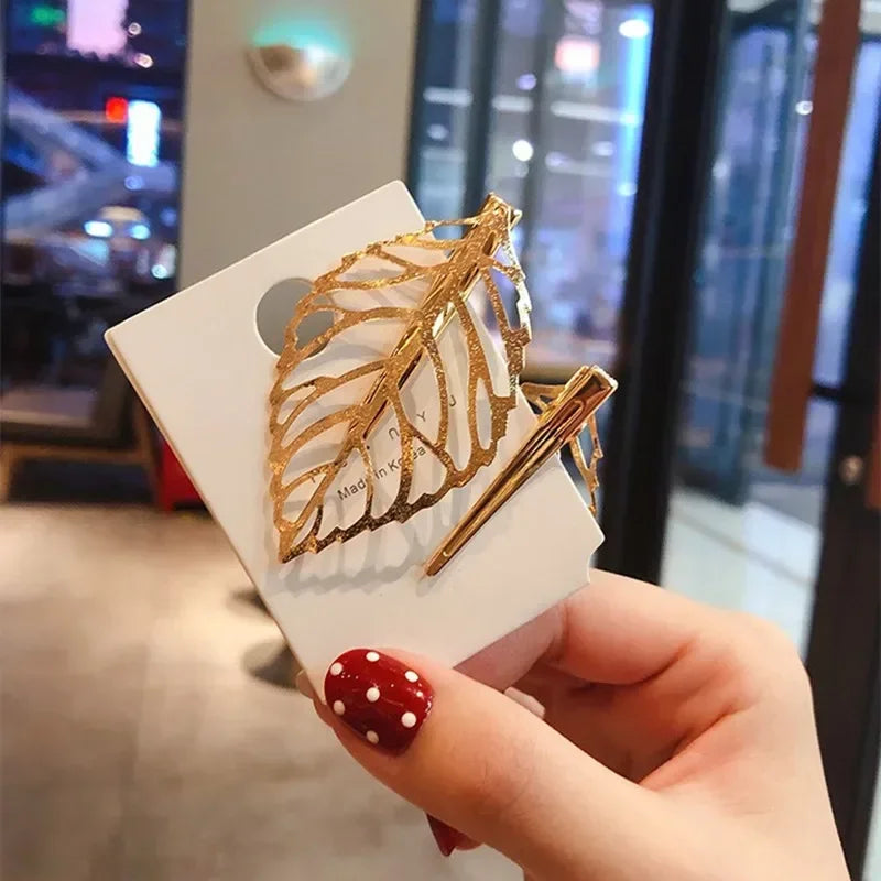 Geometric Retro Hair Clip | Diamond Metal Side Clip for Women Hair Clip Set QXL