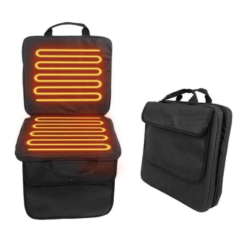 USB Heated Seat Cushion | 5-Level Temp, Timer, Portable Heated Seat Cushion QXL