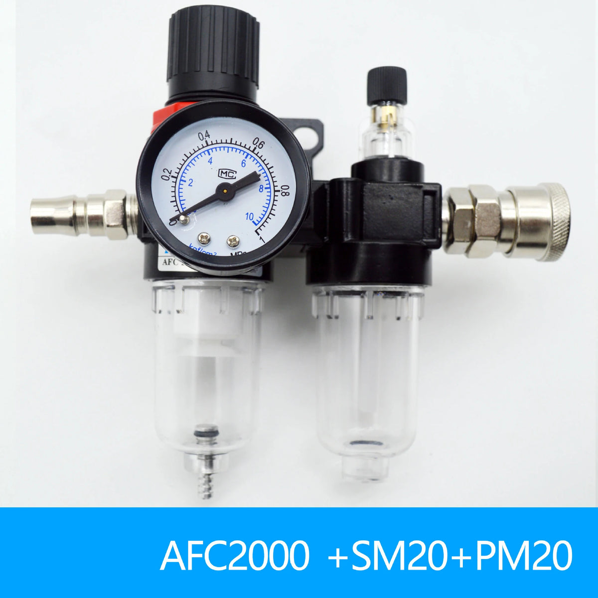 AFC2000 AFR2000 AL2000 G1/4 Air Filter Regulator Lubricator Air Filter Regulator QXL AFC2000-G539A