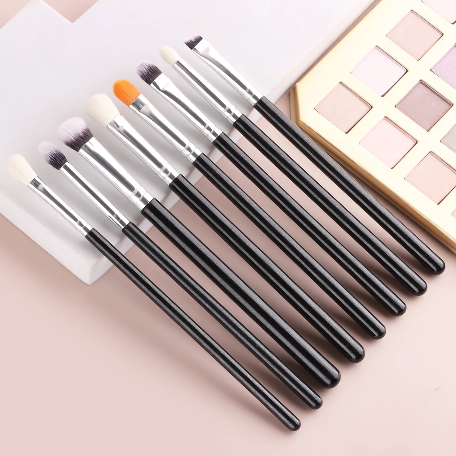 Ronshadow 8-Piece Eyeshadow Brush Set | Blending & Detail Eye Makeup Brush Set QXL