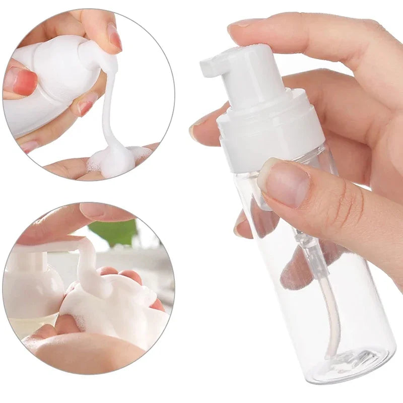 2-Pack Refillable Foam Pump Bottles 30/50/60/100ml | Soap Foam Pump Dispenser QXL