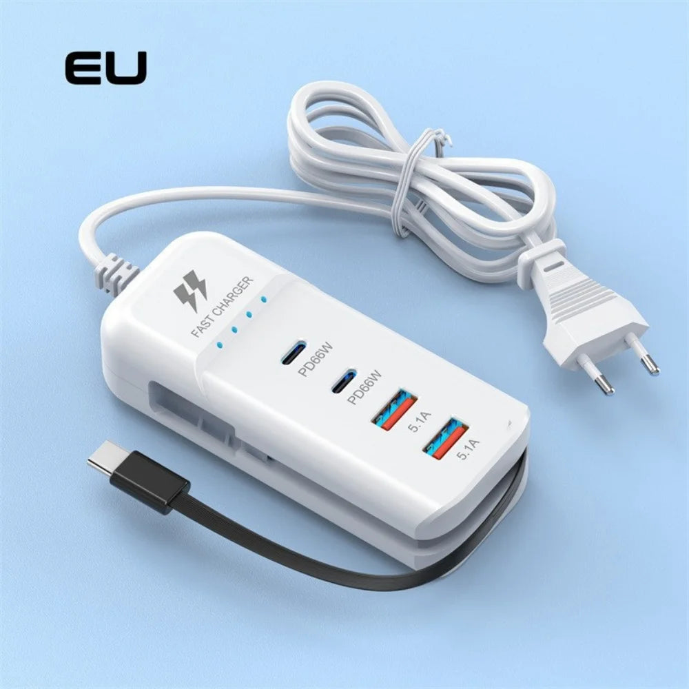 USB-C PD Multiport Fast Charger Wall Adapter | EU US UK Plug Multiport Wall Charger QXL