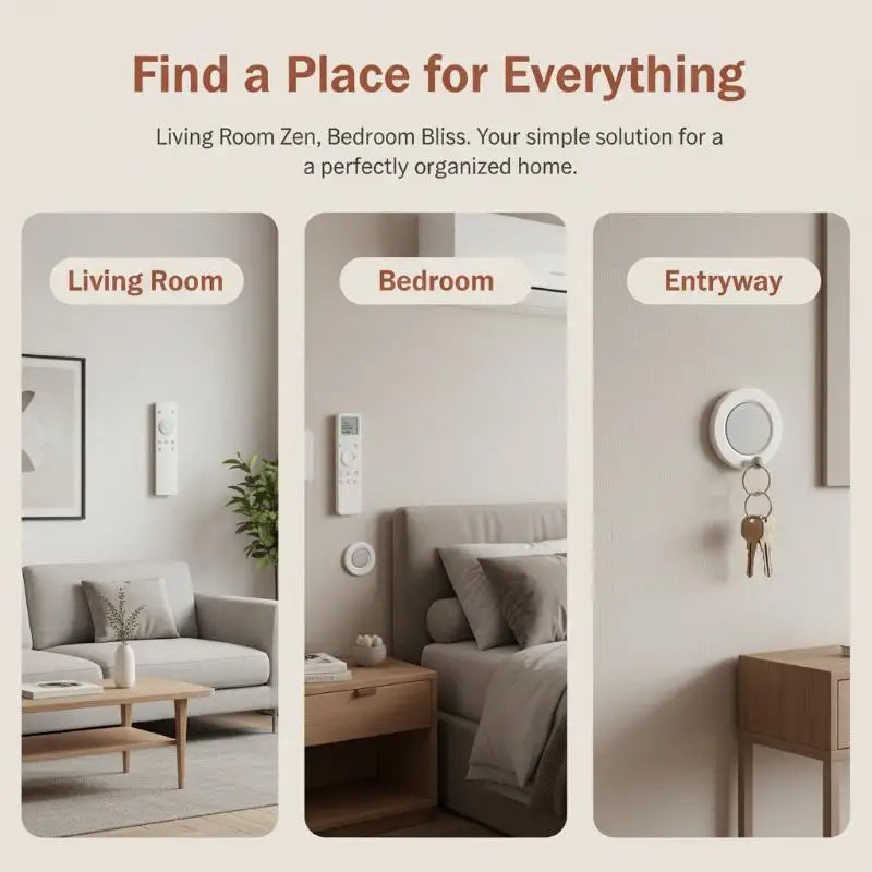 Magnetic Remote Control Holder Hook | Home & Desk Organizer Magnetic Storage Hook QXL