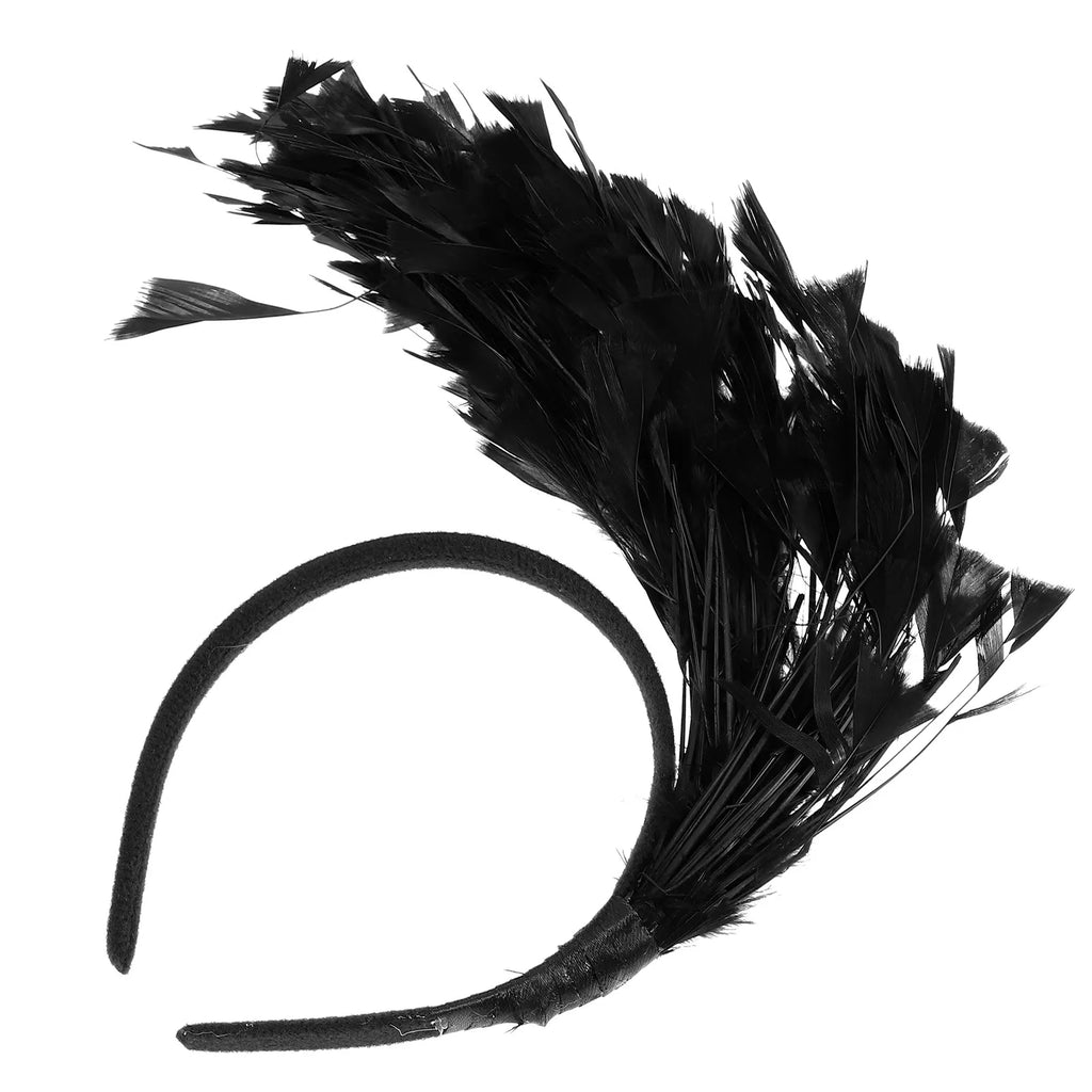 Feather Leaf Fascinator Headband – Women's Carnival Party Headpiece Fascinator Headband QXL