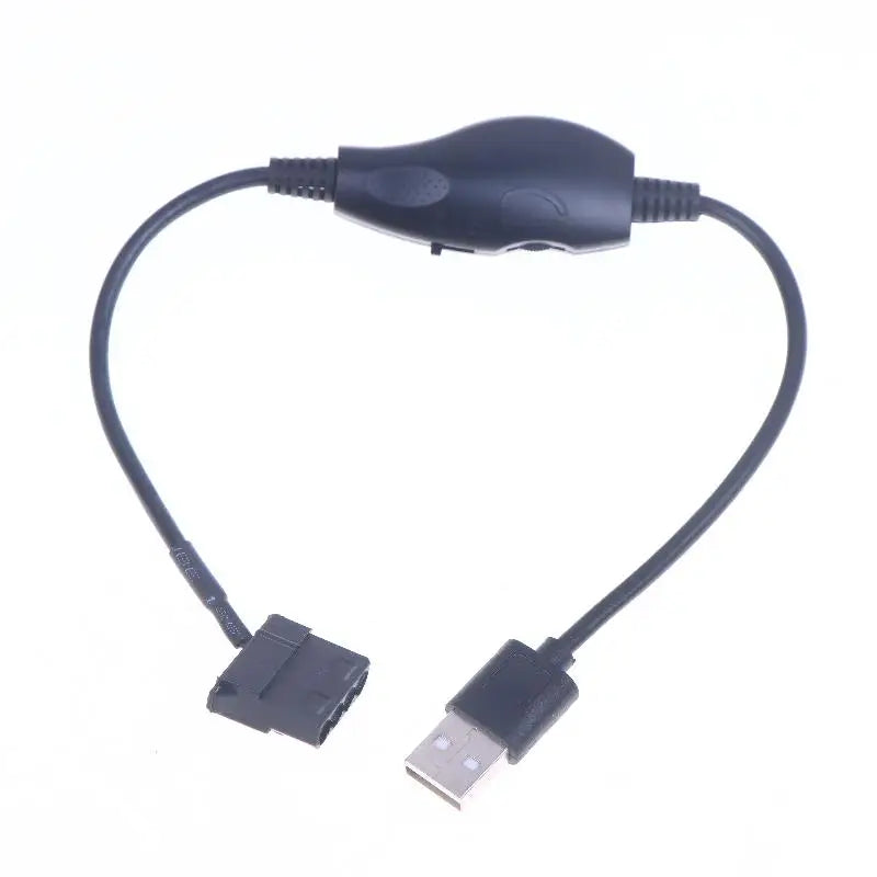 USB to 4-Pin PWM Fan Adapter Cable | 5V to 12V Boost Converter Fan Power Adapter Cable QXL 02
