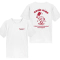 Women's 100% Cotton Pickleball Print T-Shirt | XS–3XL Graphic T-Shirt QXL 1pc White 2logos L