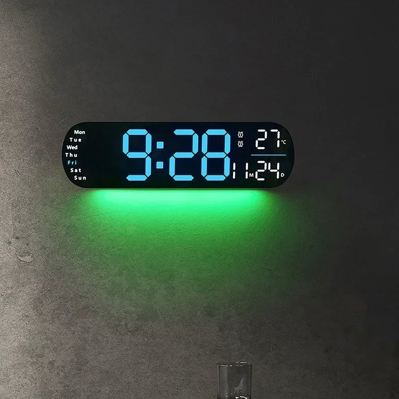 Dreamburgh Large LED Digital Wall Clock with Remote & Ambient Light LED Wall Clock QXL