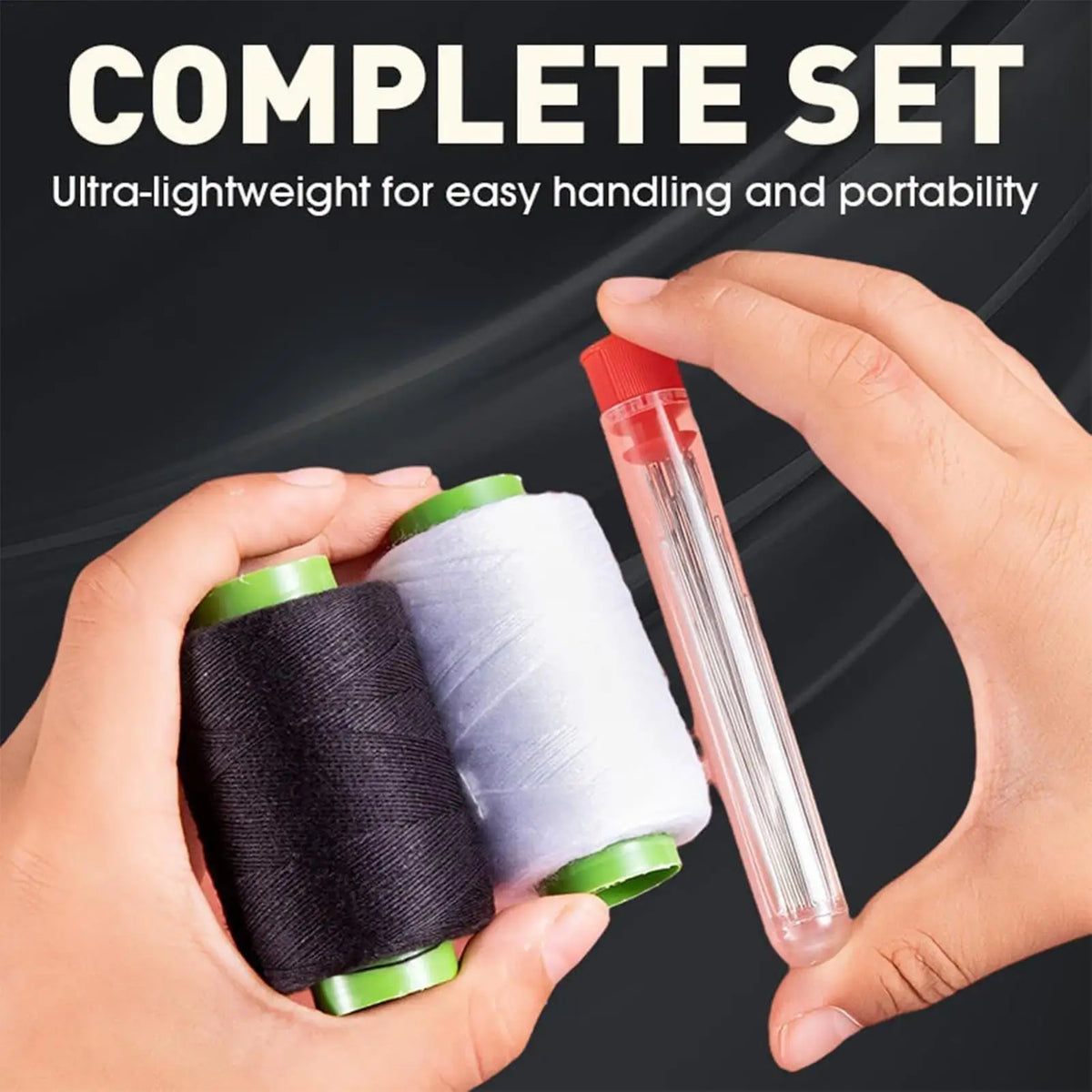 37-Piece Hand Sewing Kit – Needles, Thread & Tools Set Hand Sewing Kit QXL