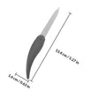 8-Pack Folding Stainless Steel Nail Files | Double-Sided Buffer Nail File Set QXL Black