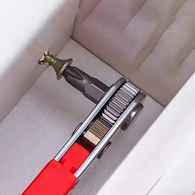 Right-Angle Ratchet Screwdriver | Narrow Space Phillips Tool Ratchet Screwdriver QXL