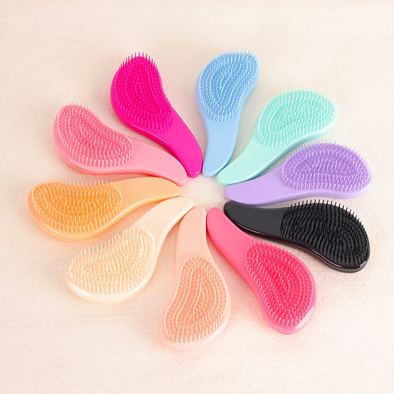 Marble Anti-Static Detangling Massage Hair Brush Comb Detangling Hair Comb QXL